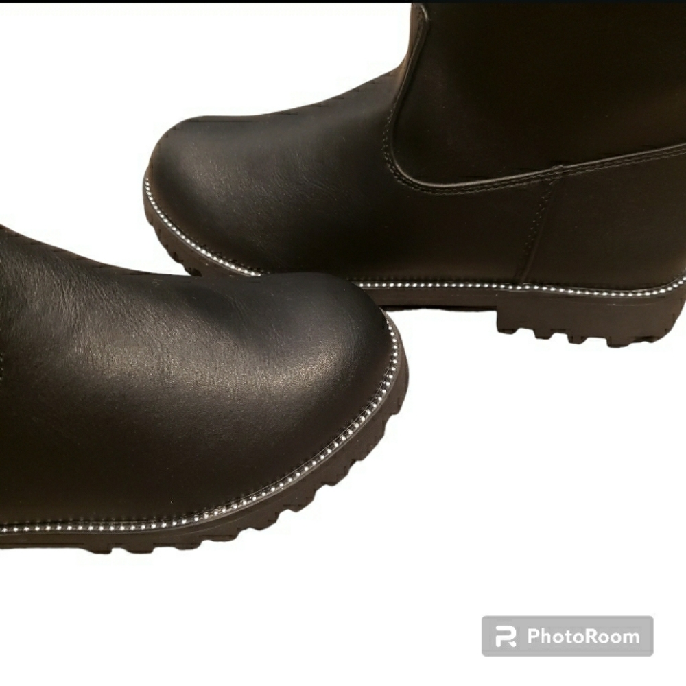 Black Boots Tall Trini Big Girls NIB🎯 Retail $50- - Picture 4 of 10
